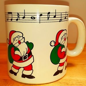 Vintage 1985 TELCO Christmas Santa Mug
